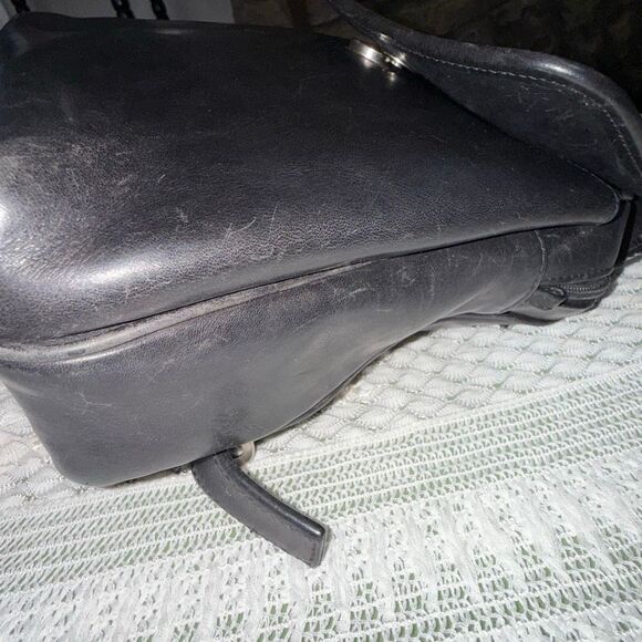 Vintage ASHTON USA Black Leather Mini Backpack |‎ 90s Minimalist Made in USA main image 8